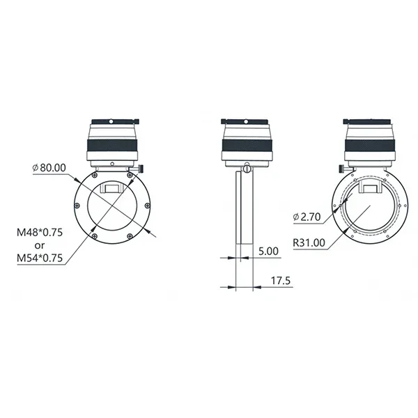 تلسكوب فلكي Player One OAG Off Axis Guider، ملحقات التصوير الفوتوغرافي في الفضاء العميق، Playerone، 1.25 بوصة، FHD-OAG
