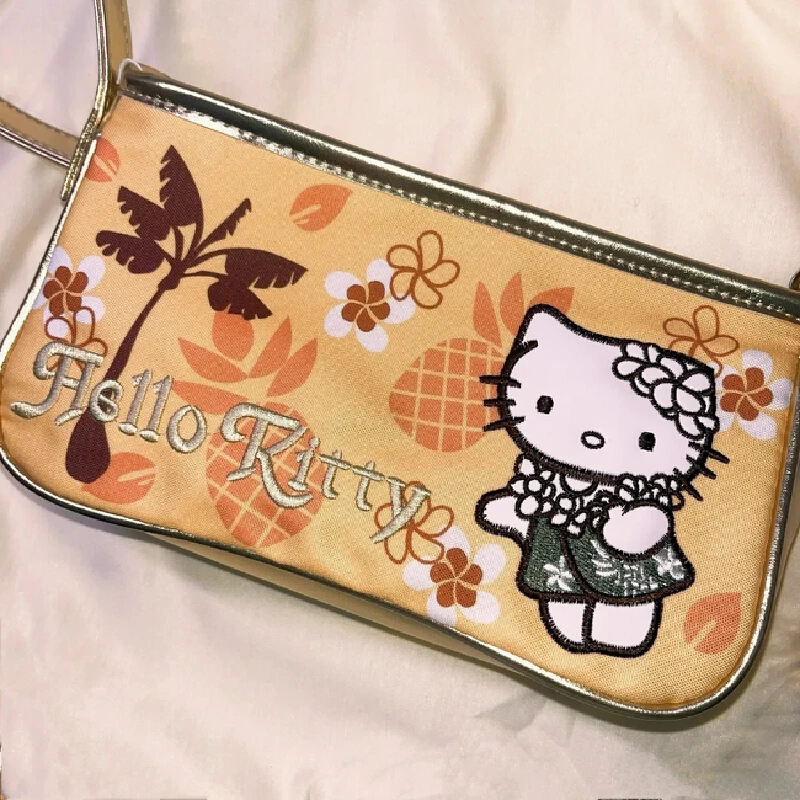 

Cute Cartoon Anime Merchandise Hello Kitty Doll Models Japanese Retro Hello Kitty Fashion Portable Hand-Held Crossbody Backpack