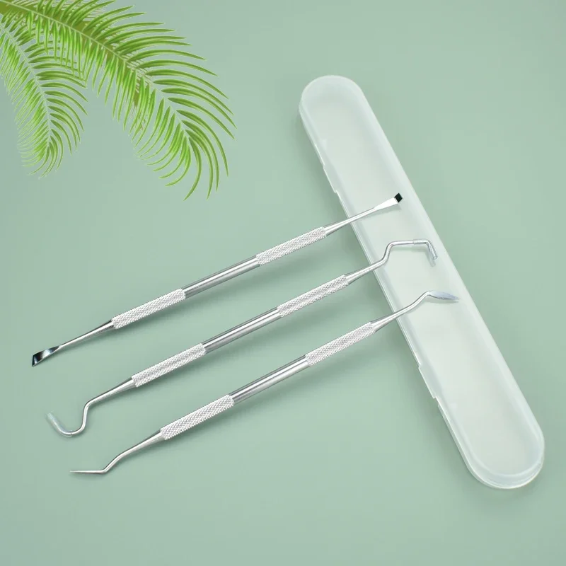 

Dental Cleaner Dental Mirror Dual Probe Sickle/hoe Cleaner Stainless Steel Product Oral Care Set Piece