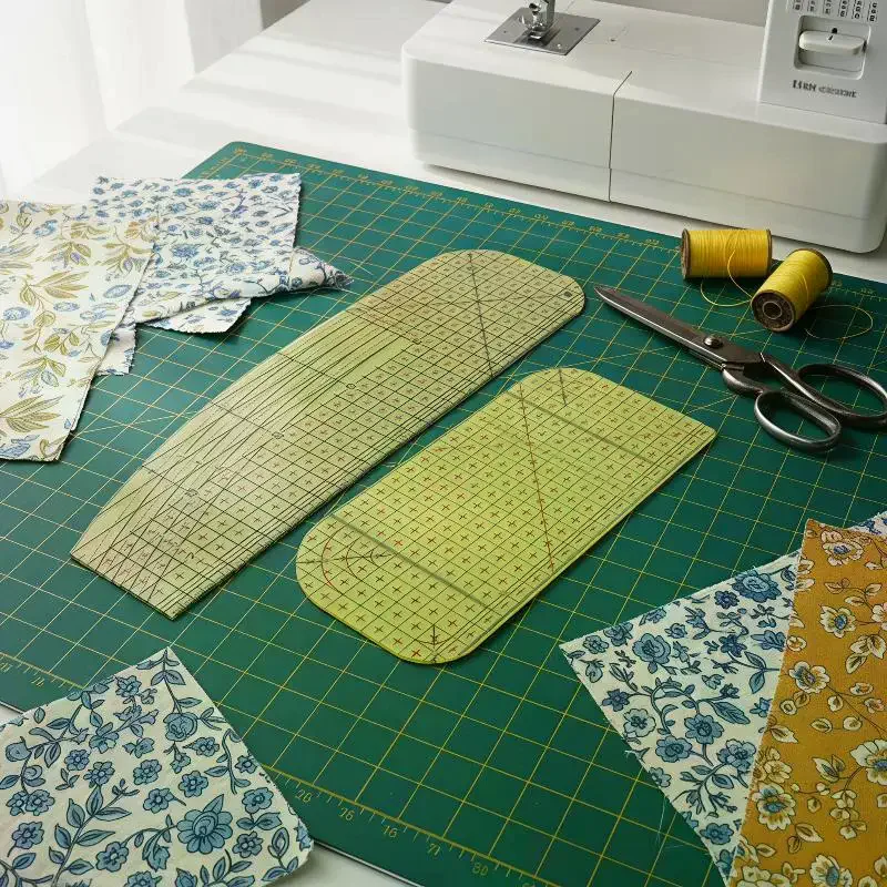 1/2Pcs Acrylic Sewing Ruler Set High Precision Grid Clear Scale For Quilting Dressmaking Crafts