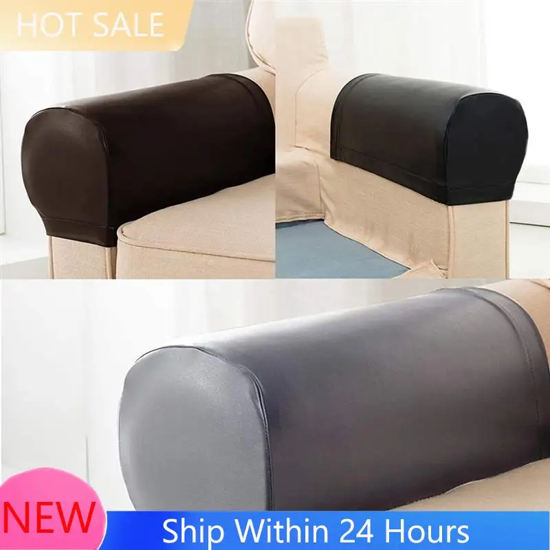

【2025 HOT】Armchair Arm Covers, 2Pcs Armrest Cover Ultra Thick And Soft PU Leather Stretch Arm Cover For Recliners Sofas Chairs