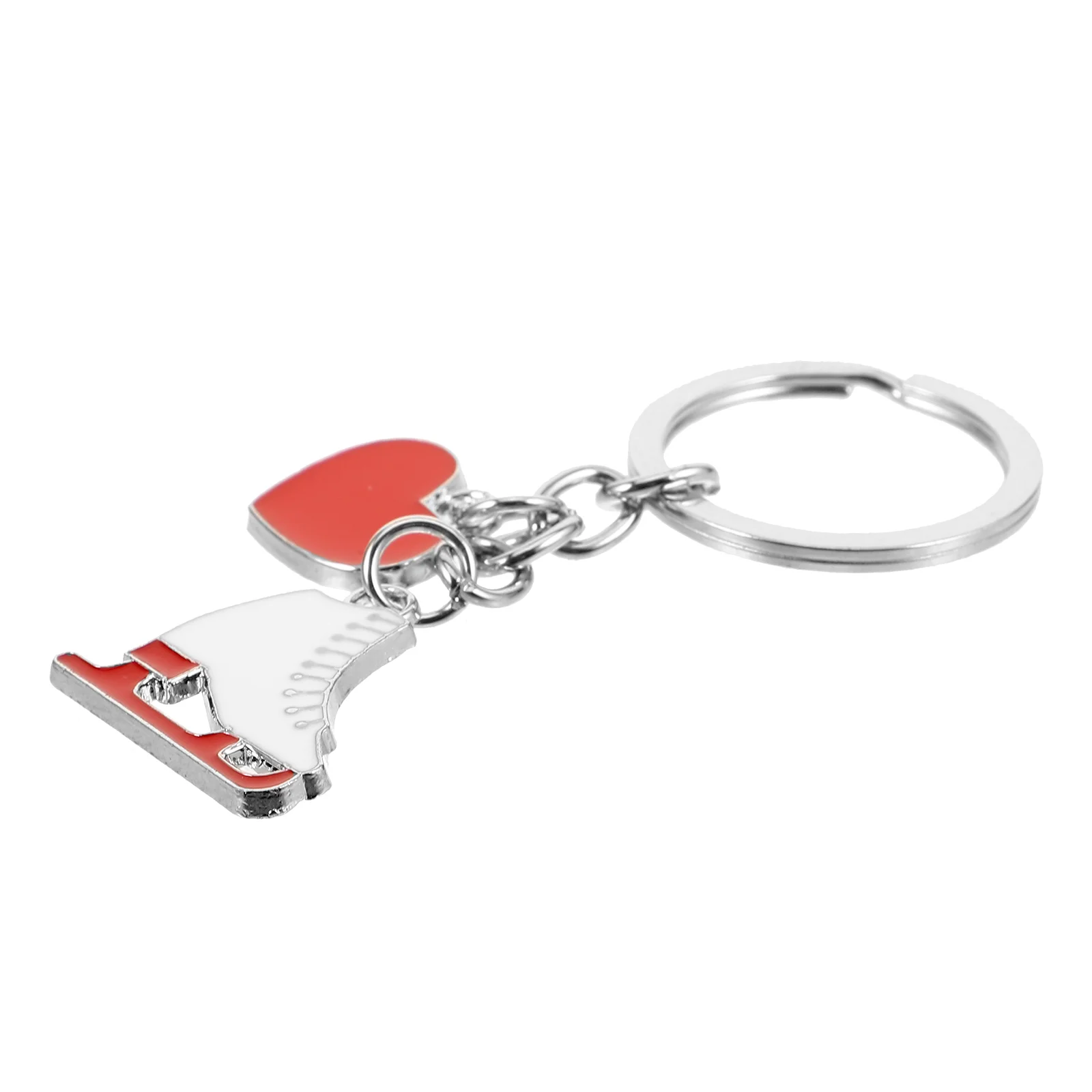 

2 Pcs Ice Skates Keychain Hanging naments Charm Metal Buckles Skating Shoes Pendants Bag Model Zinc Alloy Keepsake