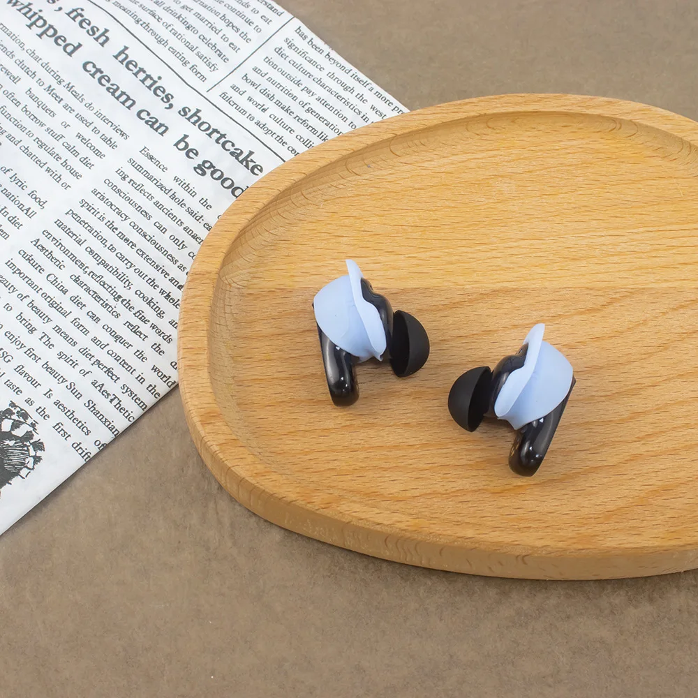 3 أزواج من غطاء سماعات الأذن السيليكوني البديل المقاوم للغبار، أغطية الأذن لسماعات Bose QuietComfort Earbuds II / Ultra Earbuds