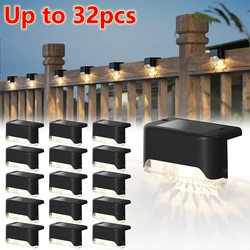 Warm White LED Solar Lamp Stair Portable Outdoor Garden Lights Waterproof Balcony Light Decoration for Patio Stair Fence Light