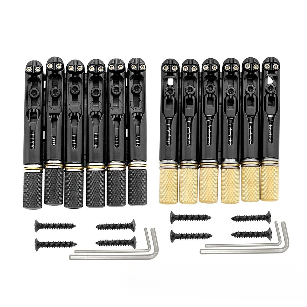 guitare-electrique-sans-tete-a-6-cordes-avec-un-bouton-en-laiton-amovible-pour-une-reglage-fin-independant-du-pont