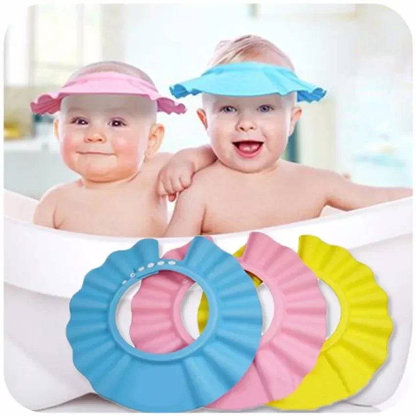 Baby Shower Cap Soft Shampoo Care Cap Baby Bath Protect Cap Adjustable Shower Hat For Newborn Toddlers Infant Baby care