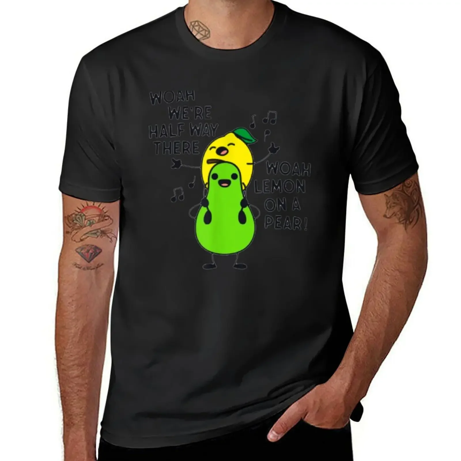 Lemon On A Pear T-Shirt sweat custom shirt oversized graphics mens graphic t-shirts big and tall