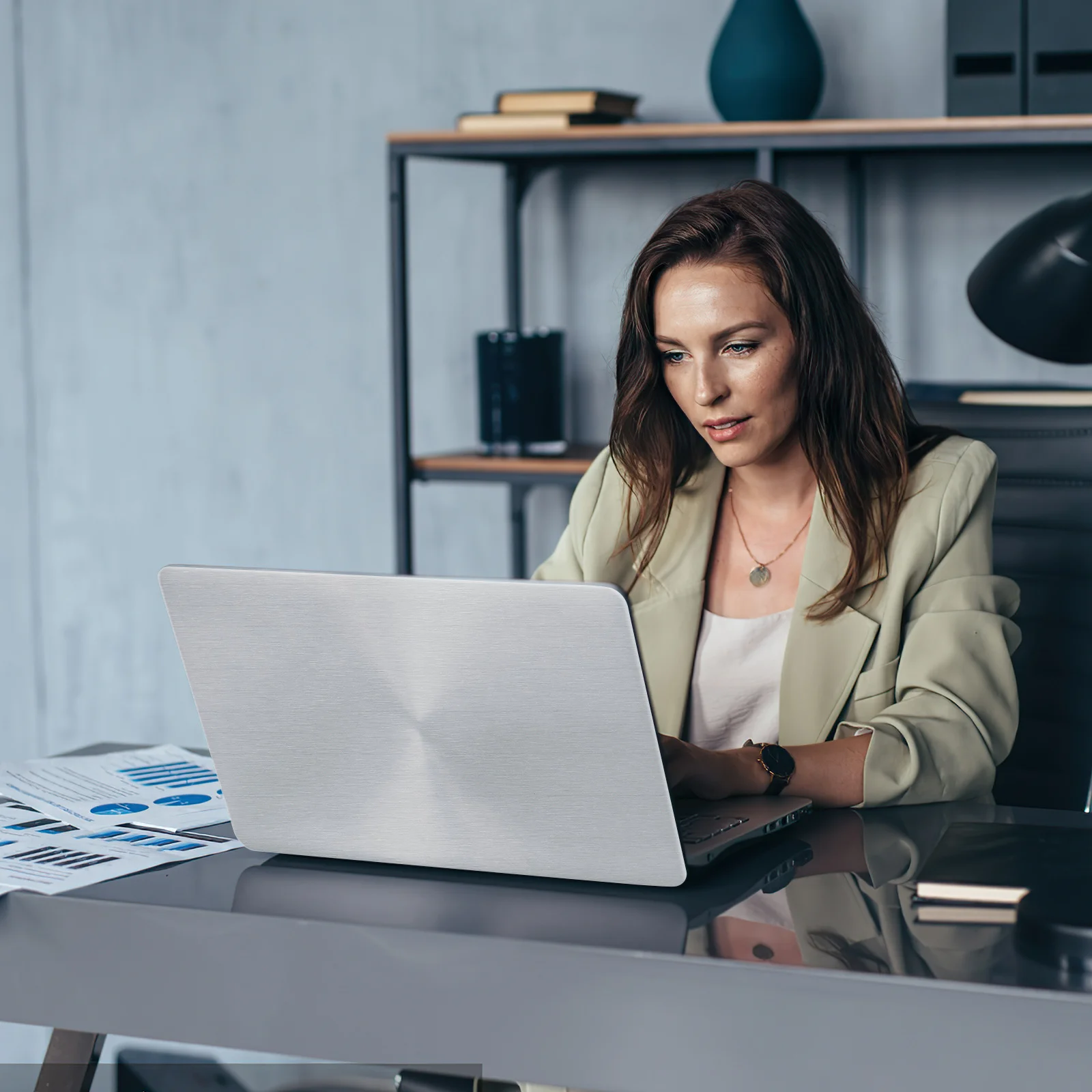 

2pcs Brushed Film Premium Pvc Laptop Skin Reusable Protective Cover For Notebook Below 17 Inch Sticker Decal Accessory