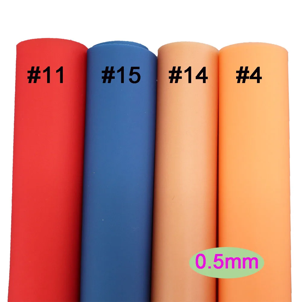 30x130cm Roll 0.5mm Jelly Solid Colored Translucent PVC Soft Plastic Vinyl Film for Making Bag Shoe Garment DIY BH030