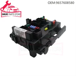 New 9657608780 9657608580 6500Y1 6500Y0 Fuse Box Assembly For Citroen C3 C5 C8 Xsara Peugeot 206 307 406 807 Car Accessories