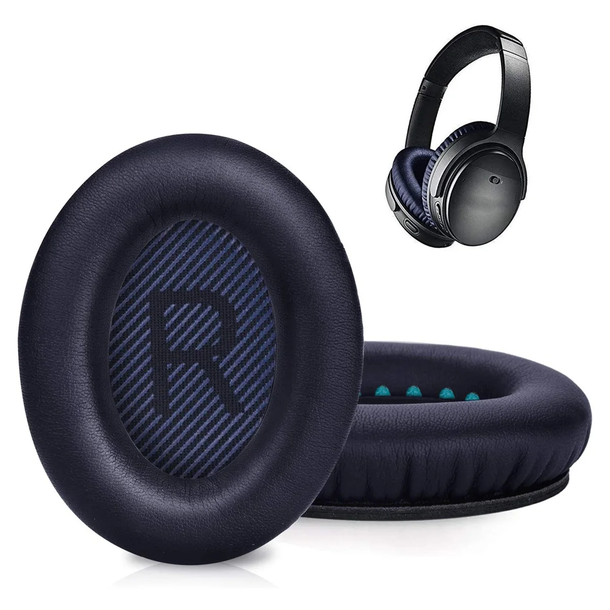 Replacement Earpads for Quiet Comfort 35 (QC35) and QuietComfort 35 II (QC35 II) Headphones(Black)