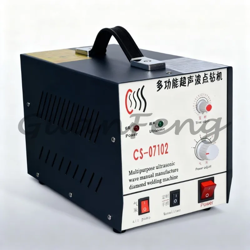Ultrasonic Hot‑Fix Point Drilling Rig Machine, Handheld Tool for Stones Beads Rhinestone Setting