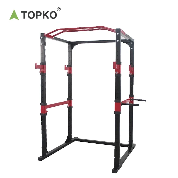 TOPKO Fitness Equipment Training gym heavy duty barbell rack fitness storage iron squat  rack