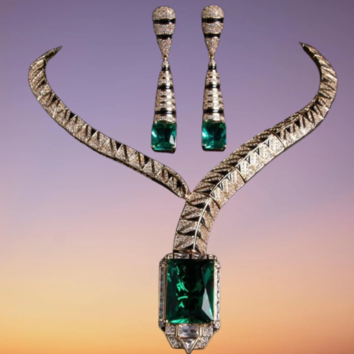 

AYJEWELRY Black Leopard Print Choker Necklace Long Drop Earrings With Blue Green Red Stone Luxury Designer Jewelry Sets Woman