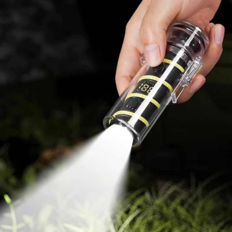 ولاعة بقوس مزدوج مع ضوء محيط، وإضاءة خارجية، مع بوصلة، ومصباح طوارئ متعدد الوظائف ولاعة في واحد #5