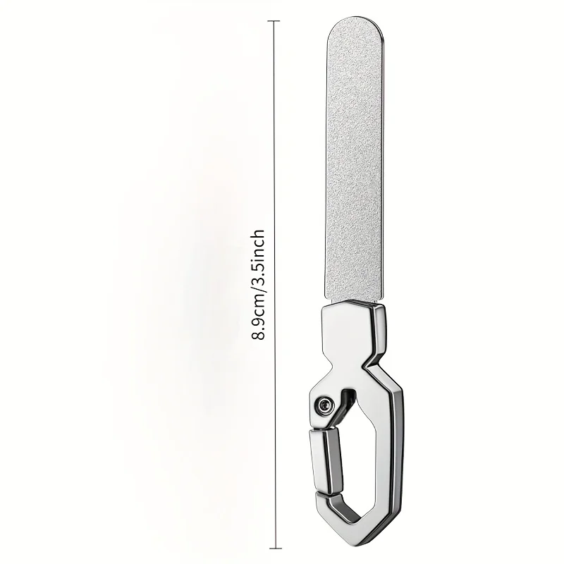 مبرد أظافر عالي التحمل على الوجهين مع أسطح طحن دقيقة خشنة من الفولاذ المقاوم للصدأ أداة مانيكير وباديكير للأظافر الصلبة السميكة #6