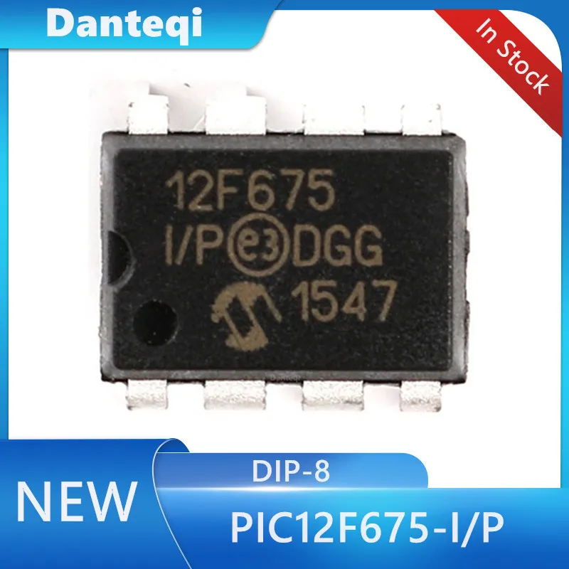 10pcs-100pcs/lot PIC12F675-I/P 12F675 PIC12F675 DIP-8 New and Original In Stock