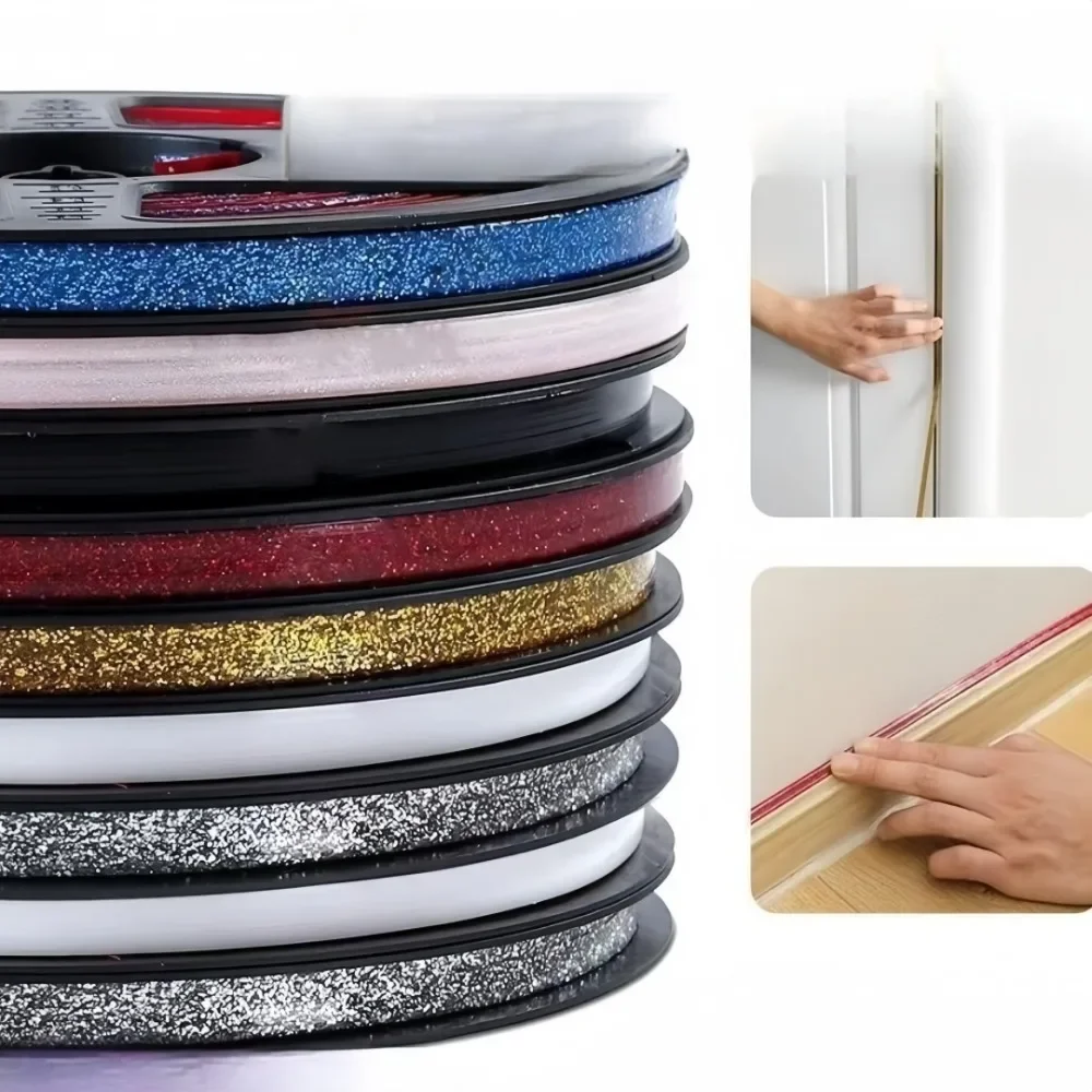 6M Ceramic Tile Gap Tape Kitchen Bathroom Waterproof Beautiful Seam Self-Adhesive Sticker Wall Floor Gap Line Decorative Strip view 4