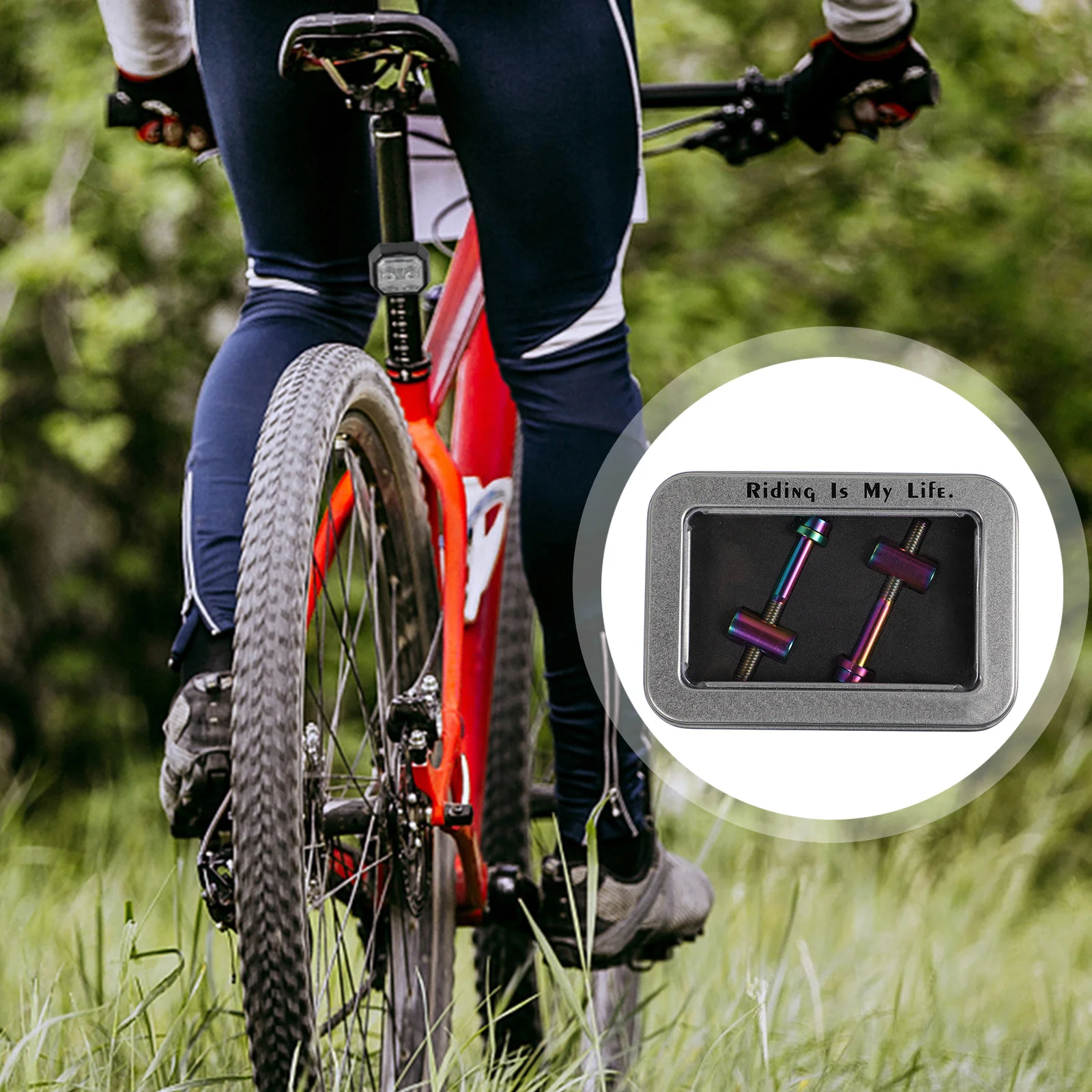 

2Pcs Bicycle Seatpost Fixed Screws High Performance Corrosion Prevention Durable Practical Cnc Machined Metal Bolts