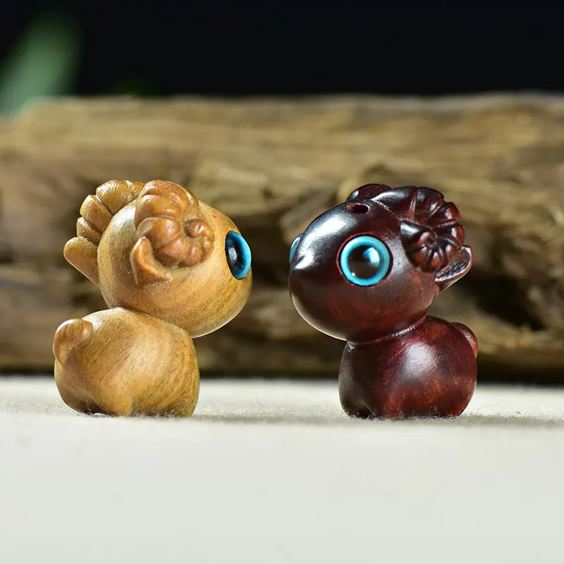 Gentle BigEyed Sheep Wooden Ornament Cute MultiColor Hanging Lamb Decor for Bags Keys Home & Car Accessories Adorable Charm Gift