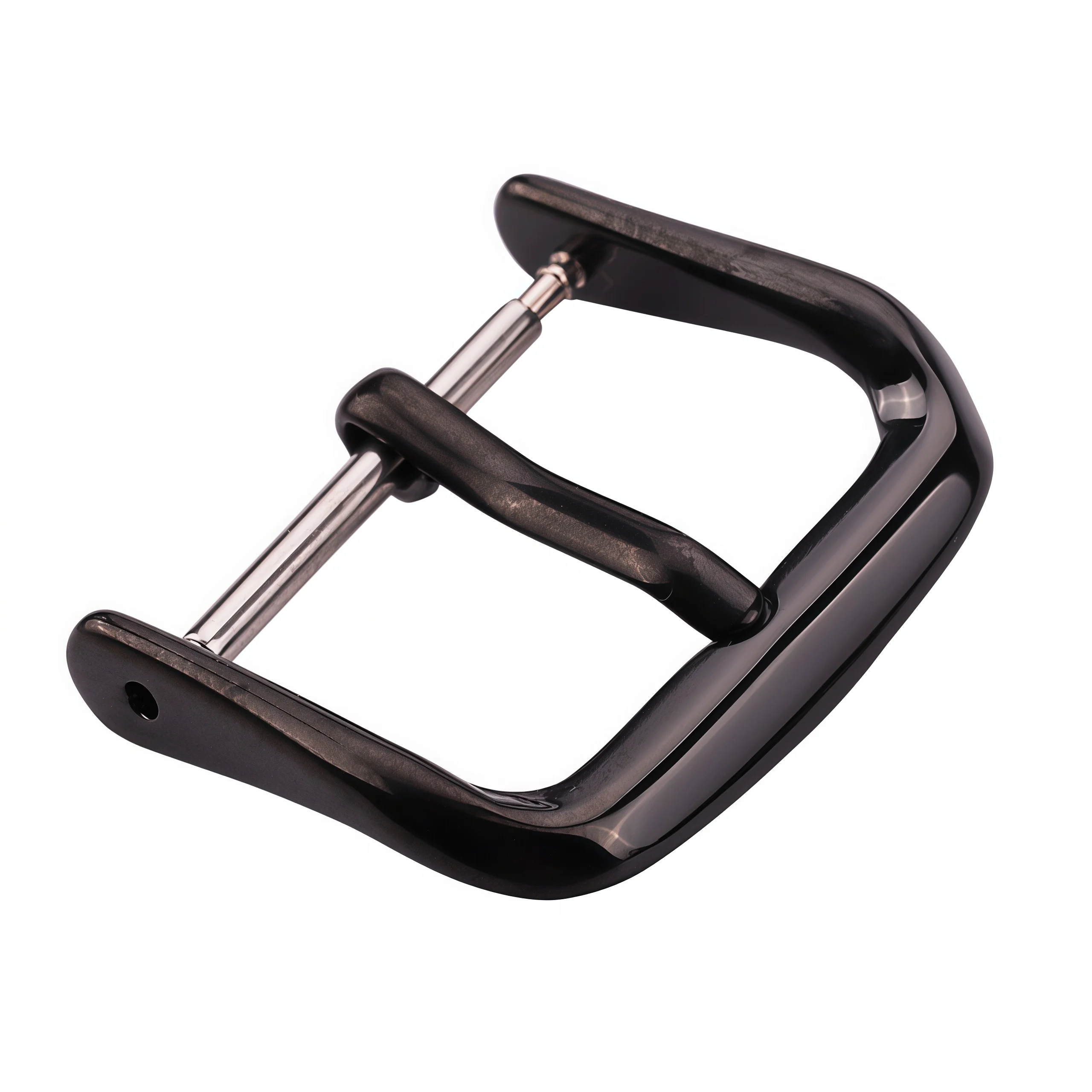 Aço inoxidável polido Watch Strap Buckle, Watch Accessories, Silver, Gold, Black, Metal Watchband Fecho, 16mm, 18mm, 20mm, 22mm