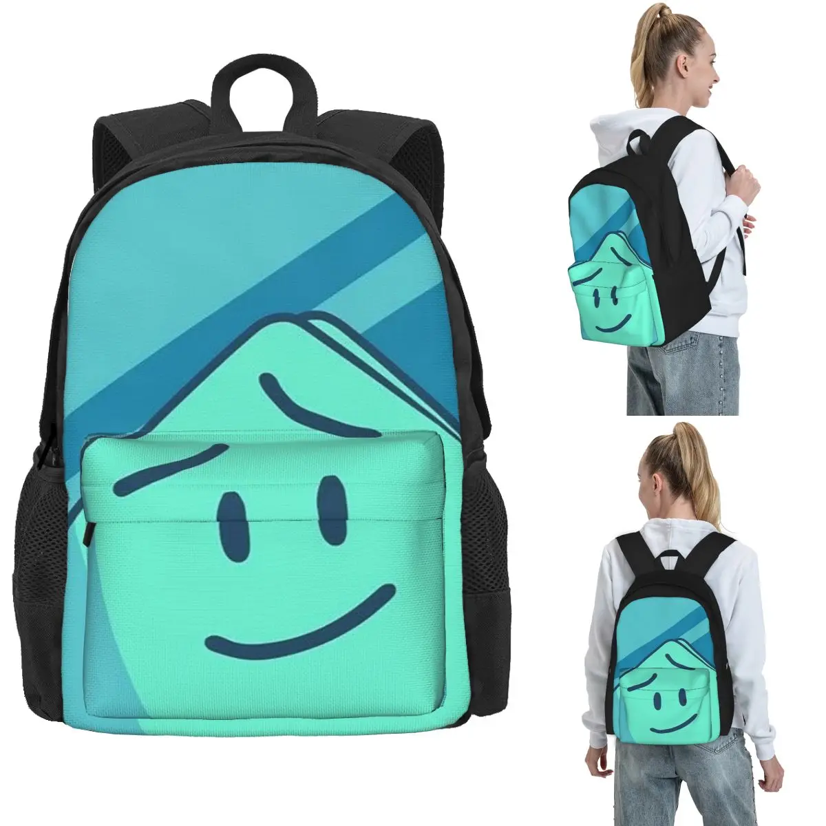 

BFDI Four BFB Рюкзаки для мальчиков и девочек Сумка для книг большой вместимости Детские школьные сумки Дорожный рюкзак Сумка на плечо