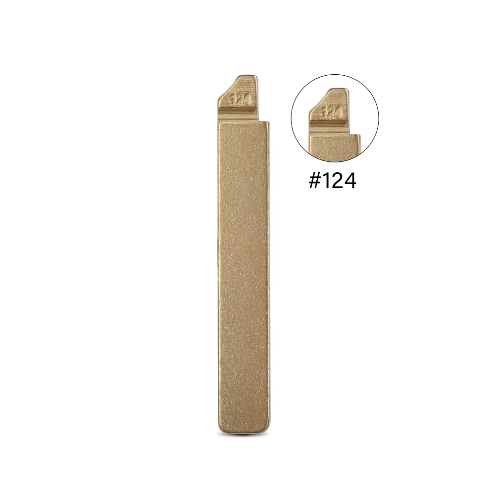 10 Pçs/lote No.124 Original Lâmina da Chave Do Carro Em Branco Chave Lâmina Folding TOY2014 KD JMD #124 Para TOYOTA Novos Modelos Corolla 2015 Levin