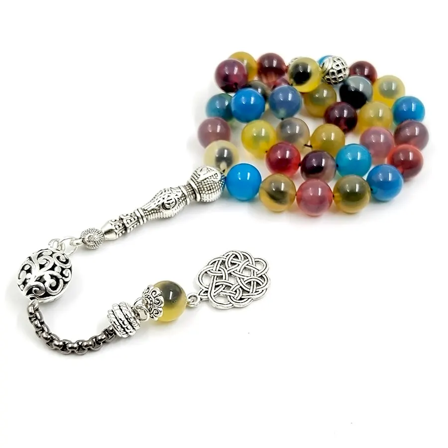 eid-adha-gift-tasbih-natural-agate-inside-black-agate-33-prayer-bead-bracelet