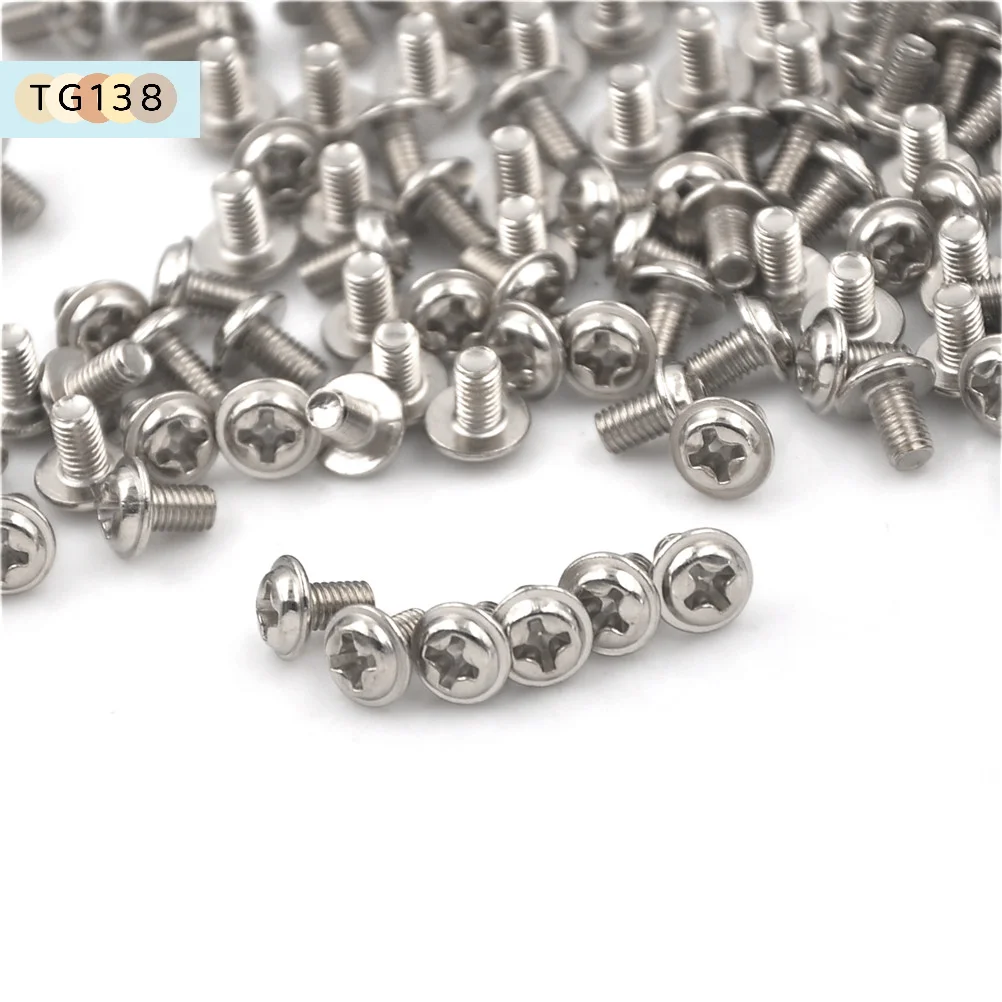 

【100Pcs M3x5mm Computer PC Case Hard Drive Precision PSU 6/32" Hex Screws】