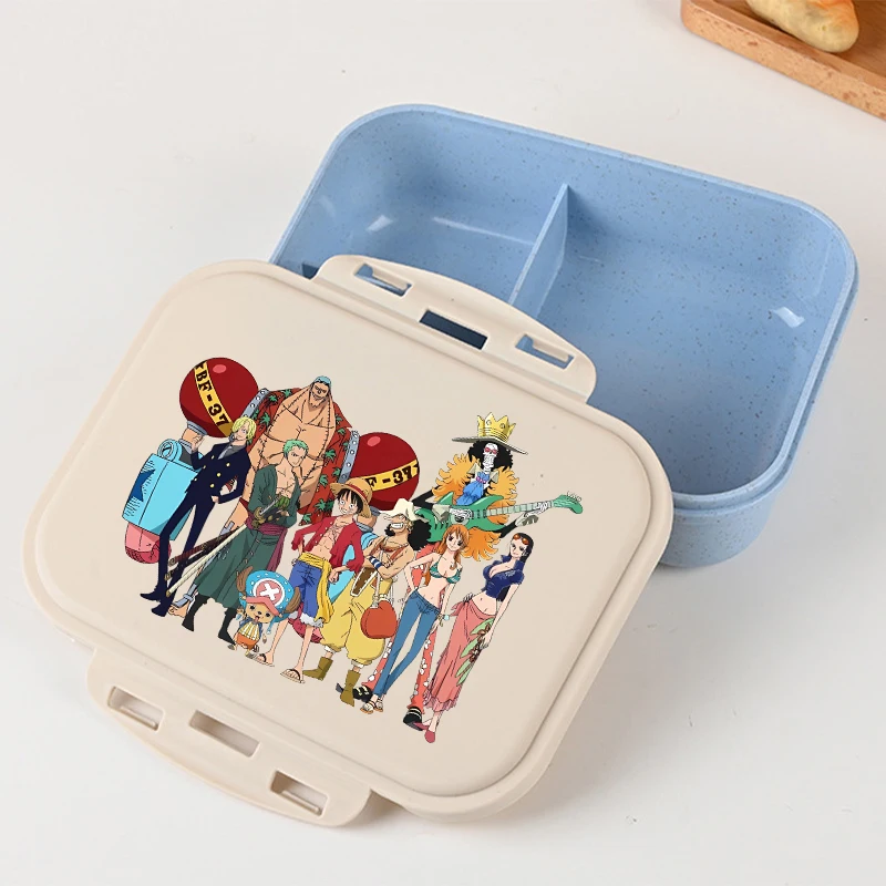 أنيمي قطعة واحدة علب الاغذية للأطفال الكرتون المطبوعة بينتو علب الاغذية الأولاد حاويات تخزين المواد المدرسية هدايا عيد الميلاد