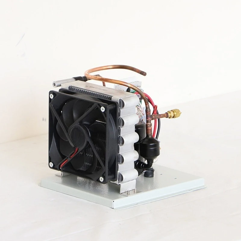 ST19C Micro DC Compressor Condensing Unit Wide Voltage 12V/24V/48V for Mini Fridge AC Portable Car Solar No Temperature Control
