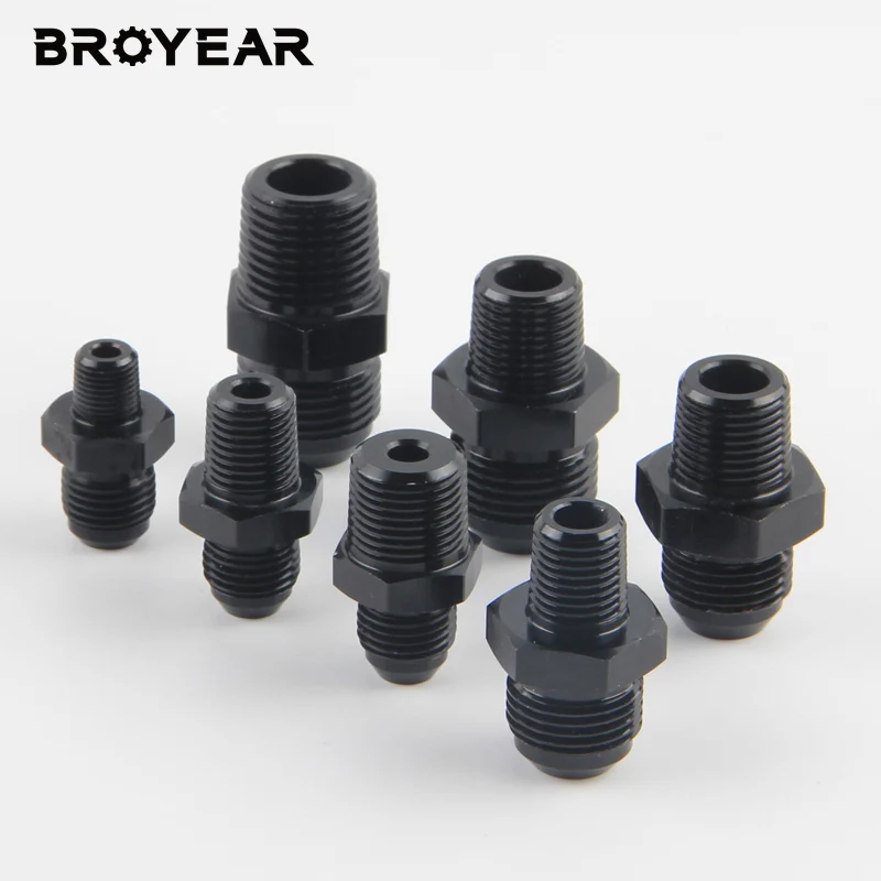 AN4 AN6 AN8 AN10 to NPT Male Straight Adapter Fitting (1/8