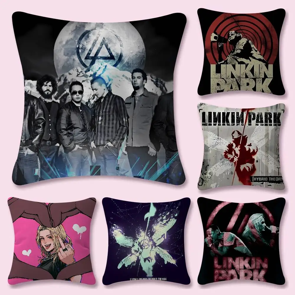 Band L-Linkin P-Park A Mini 45*45cm Cushion Cover Pillow Cover Decor Pillowcase Home Pillowcase For Couch Pillow