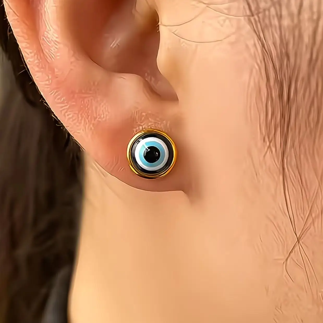 Pair of Cat Eye Earrings 18K Plated 316 Stainless Steel Evening Jewelry for Women Suitable for Parties and Banquet Everyday wear