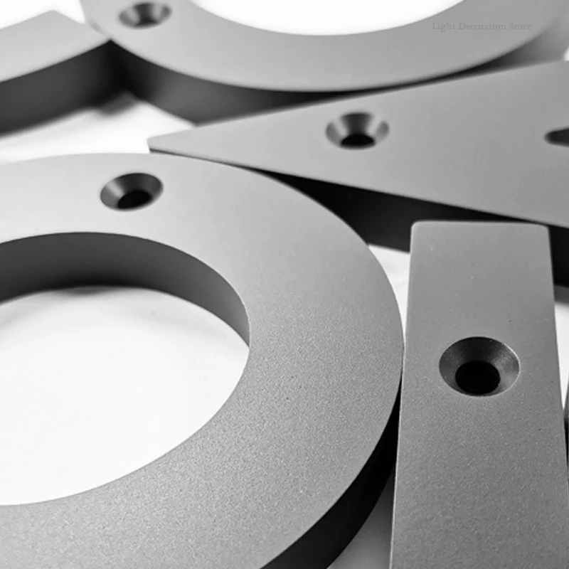5inch/125mm Punching House Number  A B C Numbers Address Sign #0-9 Letters Big Modern Door Plates Home Outdoor Numeros