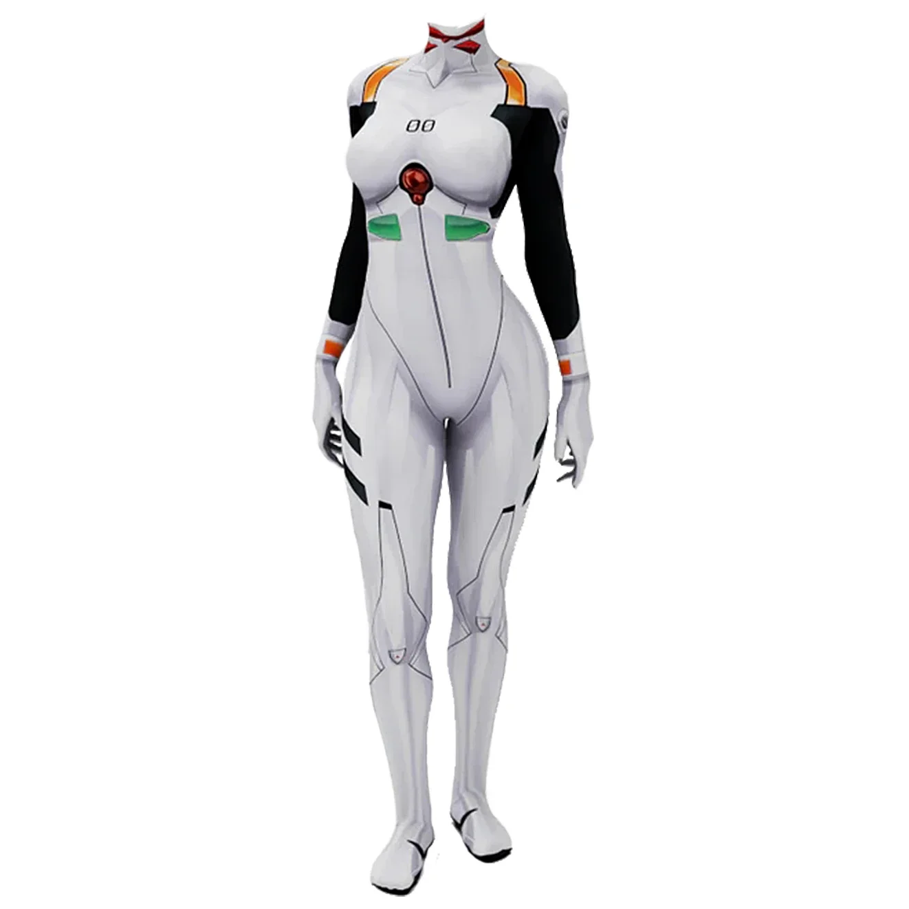 Anime EVA Ayanami Rei przebranie na karnawał superbohaterka dziewczyny body kombinezon 3D drukowany Spandex Zentai strój kostium na Halloween