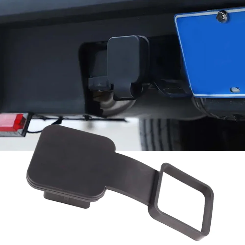Rubber Car Trailer Hitch Cover for Ford Maverick 2022 2023 2024 2025 Dust Plug Protective Cap with Adhesive Plate Accessories