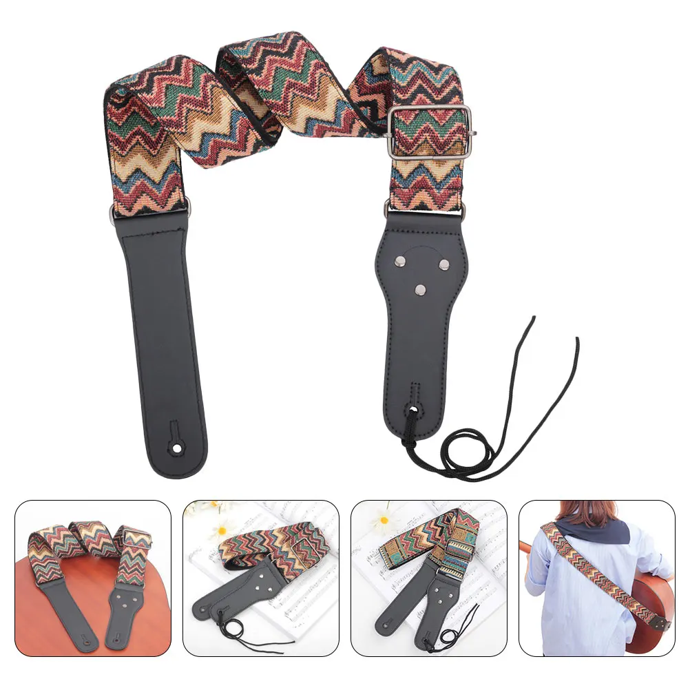 

1pc Premium Guitar Strap Nylon Skin Friendly Light Easy Carry Accessory for Electric Classical Guitar Belt