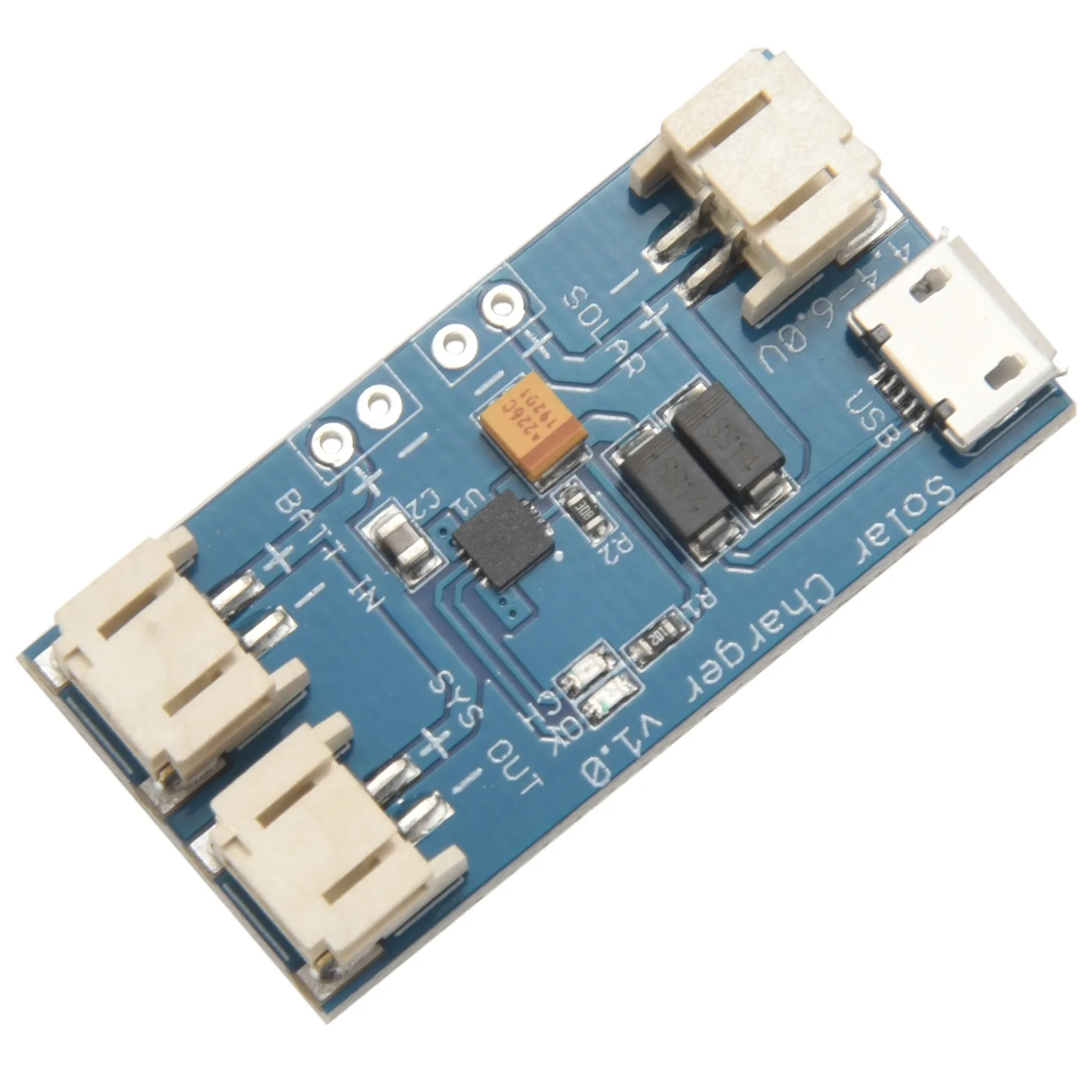Módulo Mini Solar Lipo Charger Board, bateria De Lítio, CN3065