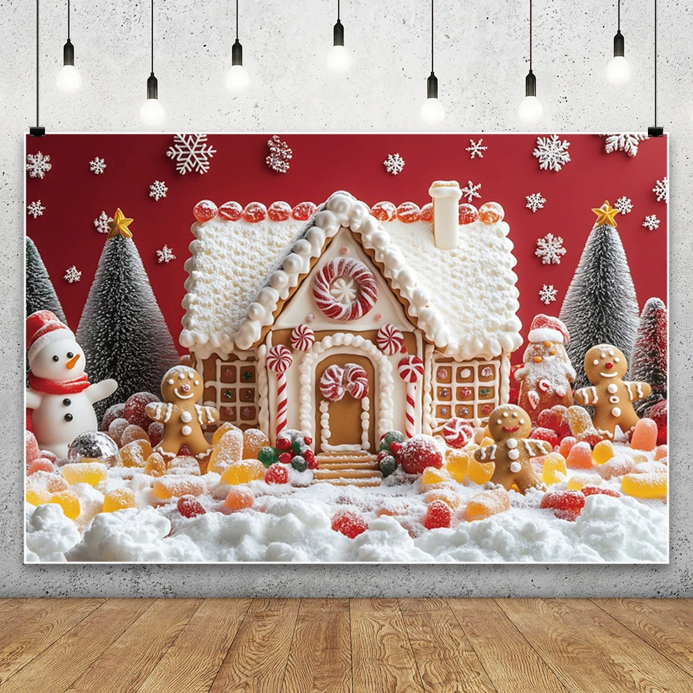 الشتاء عيد الميلاد التصوير الخلفيات عيد الميلاد إكليل الحلوى كوخ عطلة الكبار الأسرة صور التصوير خلفية استوديو الدعائم