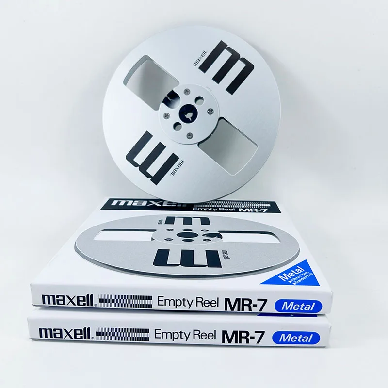 جديد! ملحقات الصوت Maxell MR-7 مقاس 7 بوصات أجزاء ماكينة فتح بكرة معدنية فارغة ملحقات مسجلات بكرة إلى بكرة