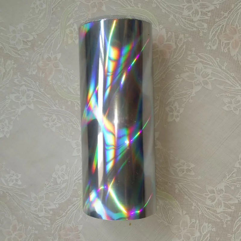 Holographic foil transparent foil Y04 hot stamping for paper or plastic 16cm x120m Shattered Glass