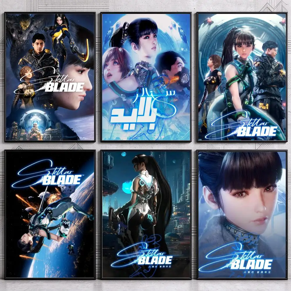 Popular Action Game S-Stellar B-Blade Poster Wall Art Print Sticker for Bedroom Living Room Dorm Office Modern Home Decor Gift