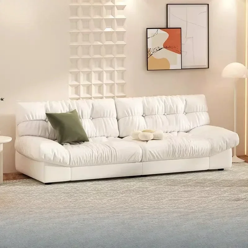 Minimalist Cloud lazy fabric sofa, new sofa, living room, small apartment rental room, apartment bedroom, double inline row