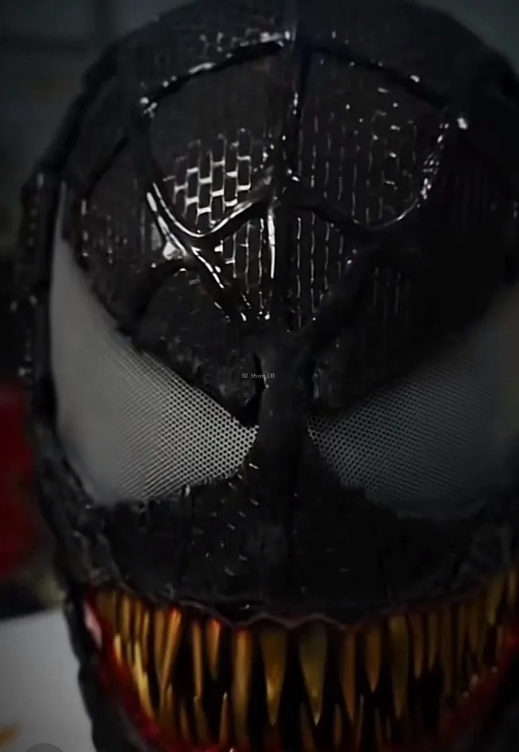 ヴェノム スパイダーマン スーツ マスク付き 可動式顎 1:1 3Dカラー ヴェノム スパイダーマン スーツ マスク付き 可動式顎 1:1 3Dカラー