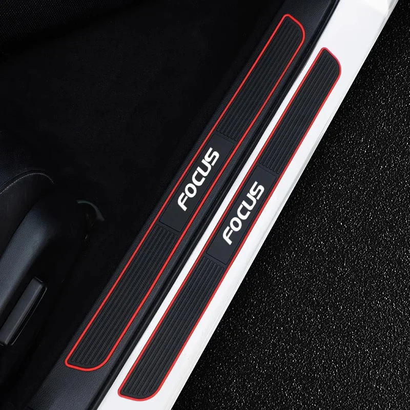 

For Ford Focus Mk2 Mk3 Mk4 Car Door Sill Anti Scratch Trunk Protection Silicone Decorative Threshold Strip