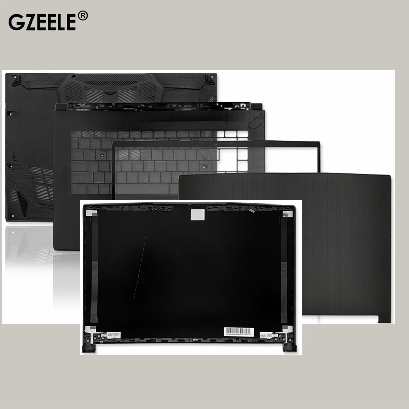 Imagem -01 - para Msi Gf65 Fina 9sd Gf65 Fina 9se 9sexr Ms16w1 Tampa Traseira Case Superior Portátil Lcd Capa Traseira Lcd Moldura Capa Case Base Inferior Novo