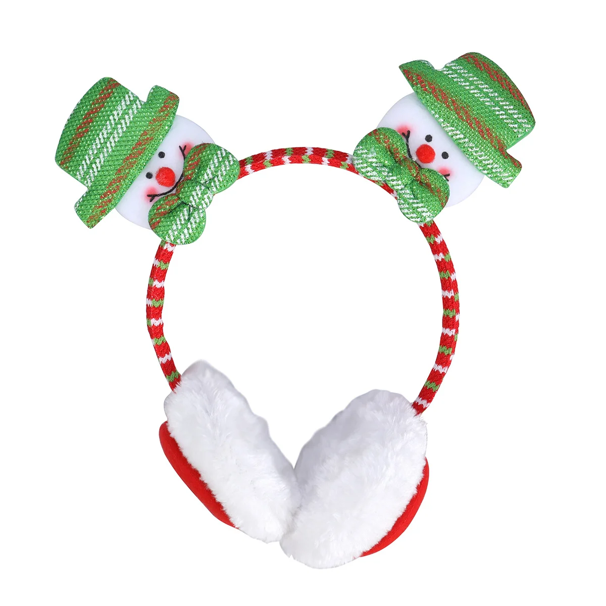 Christmas Earmuffs Winter Ear Covers Anti-Slip Premium Texture Suitable Long Sweater Scarf Holiday Parties Gift Kids Friends