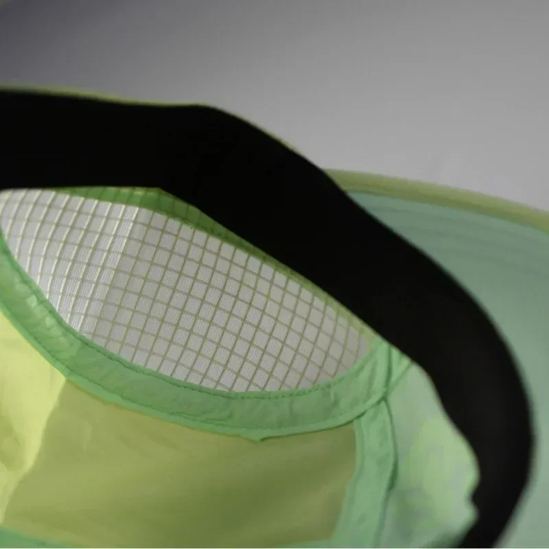 Berretti da baseball in rete ad asciugatura rapida di colore estivo a contrasto Uomo Donna Moda traspirante 5 pannelli Parasole Casual Berretto da sole a grondaia corta