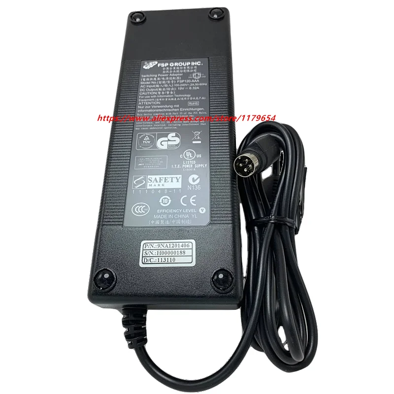 Genuine FSP 120W 19V 6.32A 4-PIN AC Adapter Charger FSP120-REBN2 FSP120-AAA FSP120-AHAN2 FSP120-AHAN1 FSP120-AAB FSP120-AAC